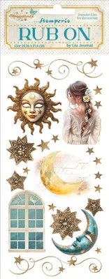 Produktbild von Rub On Transferfolie "Masquerade" Sun and Moon