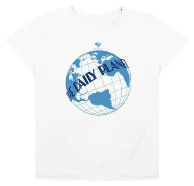 Image de T-shirt pour femmes, Superman - "2025 The Daily Planet", référence TV36130 (taille M), couleur blanche