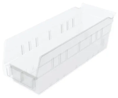 Aufbewahrungsbox, 24 Stück, 30,5x10,2 cm, transparent, Kunststoff
