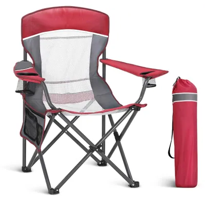 Image de Chaise de camping pliante - Siège portable avec porte-gobelet