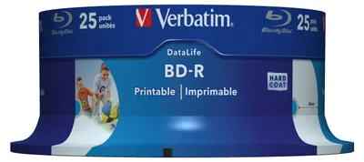 Zdjęcie produktu dla Verbatim 43811, 25 GB, BD-R, 25 szt.