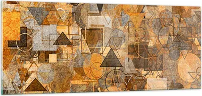 Produktbild von Bilder auf glas - Abstraktion modern - 100x40cm - Glasbilder - Wandbilder - Kunstdruck - zum Aufhängen bereit - Wanddekoration aus Glas - Glas Bilder - Wandbild auf Glas - Einteilig - GAB100x40-4021
