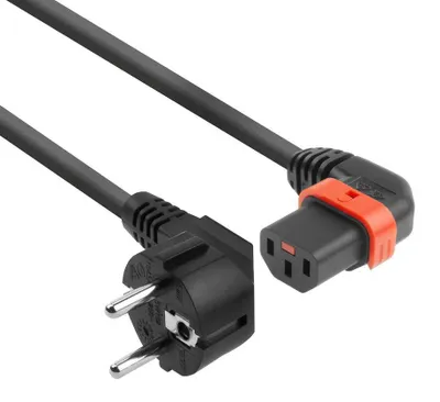 Image de ACT AK5258 Câble d'alimentation Noir 1 m CEE7/7 Coupleur C13 (AK5258)