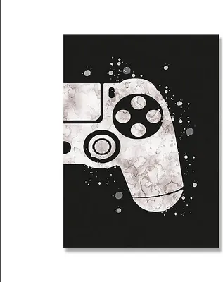 Produktbild von TPFLiving Kunstdruck LW-1712 (OHNE RAHMEN) Poster - Leinwand - Wandbild - Hochauflösender Giclée-Druck, langlebig und hochwertig - Aquarell Gamepad, Spielekonsole, Computerspiele -  - Größe: 42x60cm