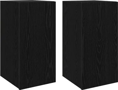 Immagine prodotto di Mobile TV da Parete 2 pcs Rovere Nero 30,5 x 30 x 60 cm