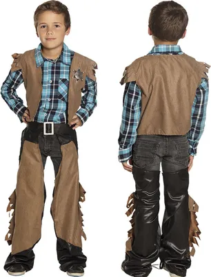 Produktbild von Boland 82164, Maskenkostüm, Kind, Männlich, Old West, Cowboy Dustin, Braun