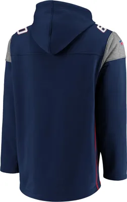 Produktbild von NFL New England Patriots #60 Hoody hooded Jersey Sweater Kaputzenpullover Franchise Overhead (XXL)