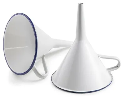 Immagine prodotto di Imbuto smaltato con bordo blu - Ibili