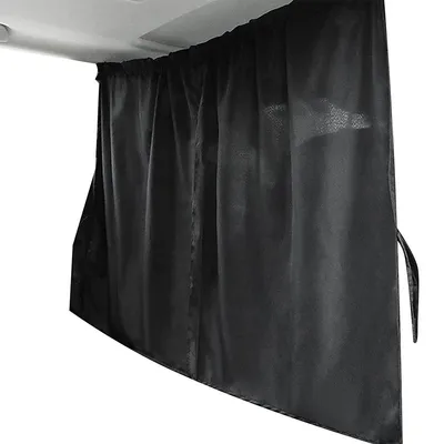 Produktbild von Auto-Trenn-Sichtschutzvorhang, 190 x 120 cm, großer Auto-Sonnenschutz, schwarz, Trennvorhang für Vorder- und Rücksitze, Seitenfenster, Sonnenschutz