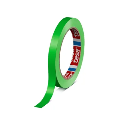 Produktbild von 12 Rollen tesa 60404 PVC Klebeband für Innenverpackungen, 66 m x 12 mm, grün