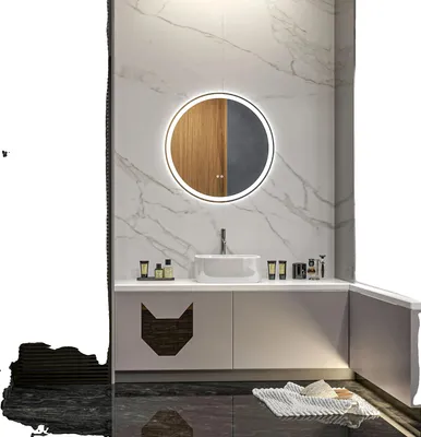 Immagine prodotto di Specchio da bagno, illuminazione LED regolabile, funzione antiappannamento