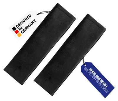 Image de alca® Protège-sangle noir Lot de 2, rembourrage souple pour la sangle d'assise