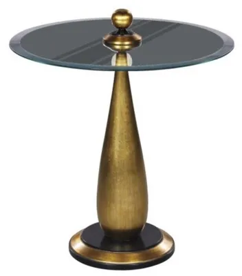 Immagine prodotto di Casa Padrino tavolo bistrot oro/nero Ø 60 x h. 72 cm - Tavolo bar rotondo