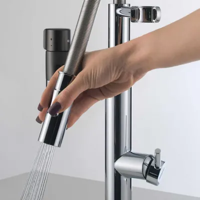 Produktbild von Franke 120.0621.230, Herunterziehen, Chrom, Hebelgriffe, Einzelbild, 360°, 1,75 l/min