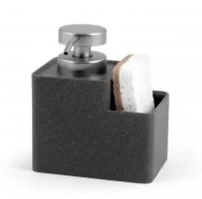 Immagine prodotto di H&H Dosasapone Da Cucina In Resina Grigio Con Spugna