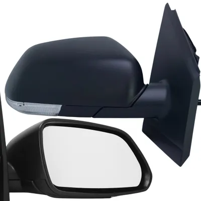 Obrázok produktu pre BILMAX Náhradné pravé bočné zrkadlo pre Volkswagen Polo 2005-2009 Elektricky nastaviteľné, Vyhrievané, Manuálne sklopné, S kontrolkou, Čierne, 7 káblov