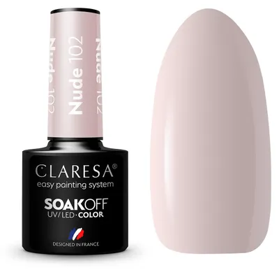 Productafbeelding van CLARESA Hybride Nagellak NUDE - 102, 5g