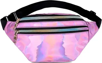 Image de Sac Banane Shine Rose - Élégance et Praticité à Petit Prix KP5279
