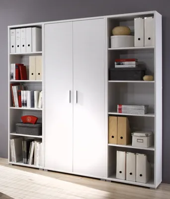 Produktbild von Regalwand OFFICE LINE Regal Regal-Set  Aktenschrank Aktenregal Büro Einrichtung weiß