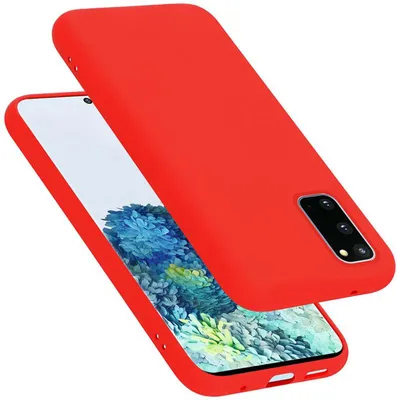 Produktbild von Cadorabo Schutzhülle für Samsung Galaxy S20 Hülle in Rot Handyhülle Case Cover TPU Etui