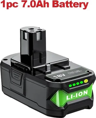 Immagine prodotto di Batteria per utensili elettrici - 18 V Li-Ion P108 - 7,0 Ah 7000 mAh - 1 pezzo - Compatibile con P108/P104/P107 - Beige