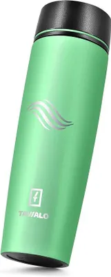Immagine prodotto di Tazza da viaggio in acciaio inossidabile, 460 ml, acciaio inossidabile, verniciata a polvere (verde menta)
