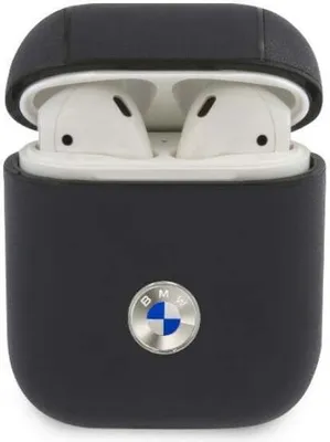 Immagine prodotto di Bmw Bma2Sslna Airpods 1/2 Covergranatowy/Navy Geniune Leather Silver Logo