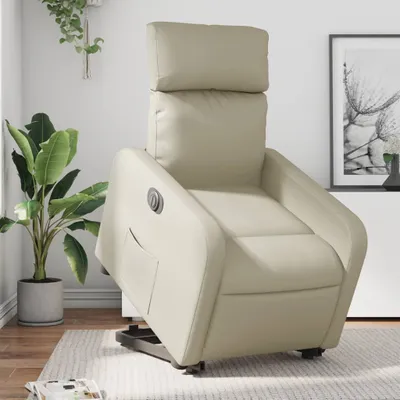 Obrázek produktu pro VidaXL 3206764, Nepravá kůže, Krém, Pěna, 110 kg, 50 cm, 55,5 cm