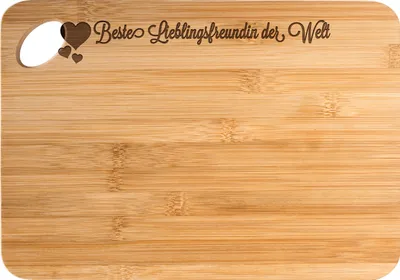 Produktbild von Mr. & Mrs. Panda Schneidebrett Lieblingsfreundin - Transparent - Geschenk, Partner, holzschneidebrett, Hackbrett, Partnerin, Herz, Liebe, Bae, Frühstücksbrettchen