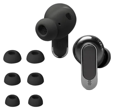 Produktbild von kwmobile 6x Silikonaufsätze für JBL Tour Pro 3 - Ersatz Ohrstöpsel in 3 Größen - Ear Tips für In-Ear Kopfhörer - Zubehör Ersatzpolster in Schwarz
