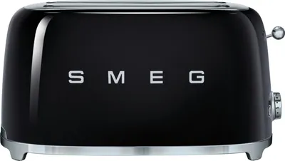 Produktbild von SMEG TSF02BLEU 4-Scheiben-Toaster schwarz 50`s Style