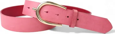 Produktbild von FRONHOFER Best&Timeless hochwertiger Damen Ledergürtel 4 cm, goldene Gürtelschnalle, vegetabiles Leder