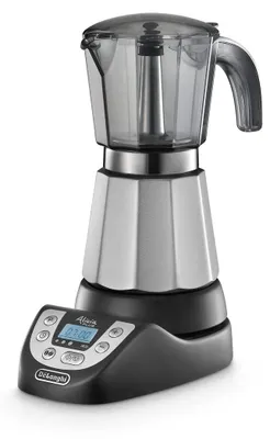 Image de Cafetière Moka Électrique DeLonghi Alicia Plus EMKP 63.B Noir Argent