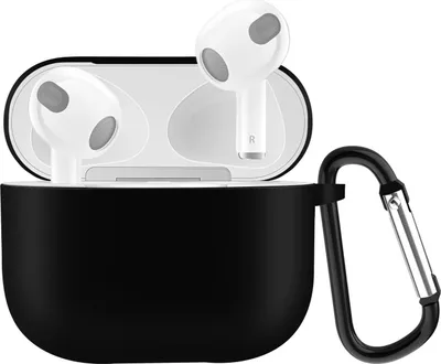 Produktbild von Mobigear Classic  Apple AirPods 3 Hülle Flexibles Silikon - Schwarz