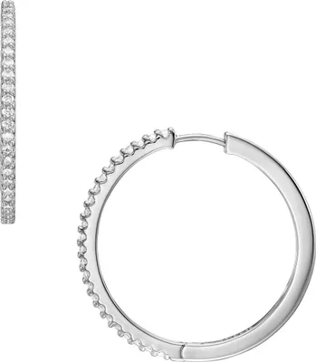 Produktbild von Fossil Creolen Damen Ellis Pavé Glitz Metall Silber-Ton JA7274040