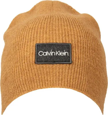 Obrázok produktu pre Pánska čiapka CK CALVIN KLEIN s mäkkým a hrejivým logom ZM0ZM02445, KCU Caramel, ONE SIZE, vlna 7%,polyester 11%,viskóza 6%,polyamid 15%.Polyakryl 61%