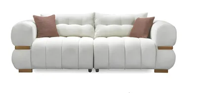 Zdjęcie produktu dla Biały zestaw wypoczynkowy Sofa Zestaw wypoczynkowy Zestaw mebli tapicerowanych 3+3+1