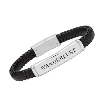Produktbild von Unique Armband aus schwarzem Kunstleder