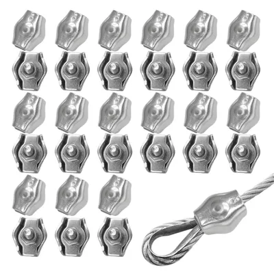 Produktbild von Packung mit 30 Kabelbindern, 3 mm Durchmesser – aus Edelstahl 304 – für Wäscheleinen und Markisen