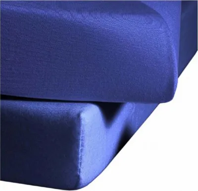 Produktbild von Fleuresse Jersey Spannbettlaken Jenny C Single weich formstabil 100% Baumwolle Spannbetttuch Rundumgummi 100x200 cm Royal