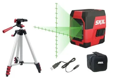 Zdjęcie produktu dla Skil 1911 DA, 20 m, 0,1 mm/m, 8°, 520 nm, Poziomy/Pionowy, Zielony