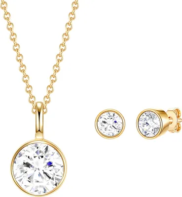 Produktbild von Rafaela Donata Schmuckset Sterling Silber verziert mit Kristallen von Swarovski® 42,0 cm Basiskette + 7,0 cm Verlängerung 50110105