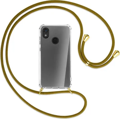 Produktbild von Handykette Backcover-Schutzhülle mit Band (Metall goldfarben) für Cat S52 - khaki