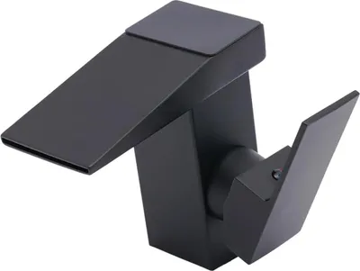 Immagine prodotto di Rubinetto lavabo a cascata - Miscelatore - Caldo/Freddo - Display LED - Energia idraulica, senza batteria - Acciaio inossidabile - Nero