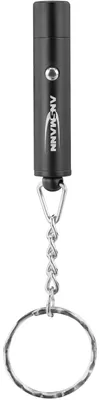 Zdjęcie produktu dla Ansmann 1600-0272, Latarka brelok, Czarny, Aluminium, Przyciski, LED, 1 lamp(y)