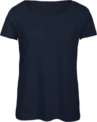 Produktbild von B&C TW056 | DamenTriblend T-Shirt /Sehr langlebig, flexibel, faltenfrei - Farbe: Navy - Größe: L