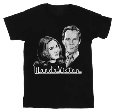 Productafbeelding van Marvel - "WandaVision" T-shirt voor heren, model BI48658 (maat L), zwart