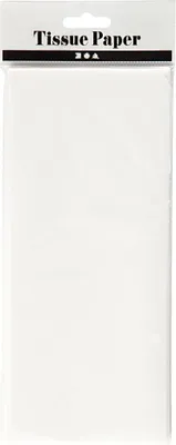 Image de Papier de soie blanc, 10 feuilles, 14 g, 50x70 cm