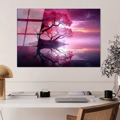 Image de Wallity, UV-1214 - 70 x 100, tableau acrylique, multicolore, 100 % verre trempé, 70 x 100 cm