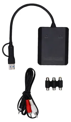 Obrázek produktu pro Převodník VHS na digitální formát, USB karta pro záznam videa, analogový AV-HD multimediální adaptér pro videorekordéry, DVD